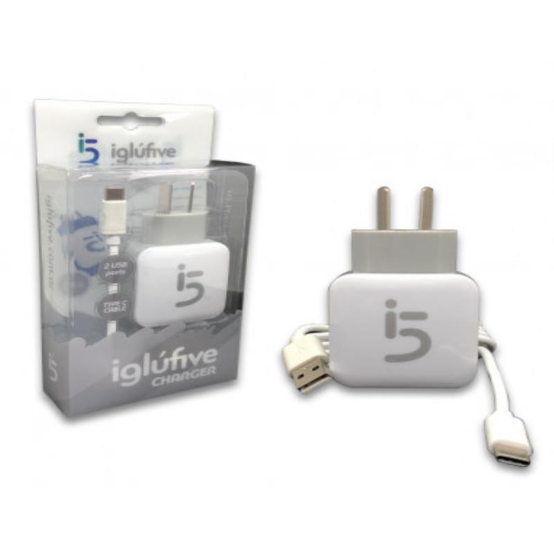 CARGADOR IGLUFIVE 2.1 A TIPO C