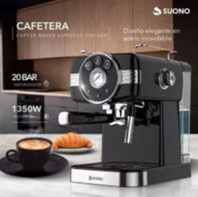 CAFETERA SUONO - EXPRESSO 20 BAR CON VAPORIZADOR
